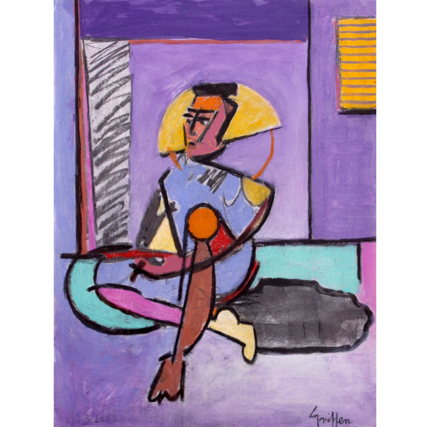 Figure in Purple Room, 2024