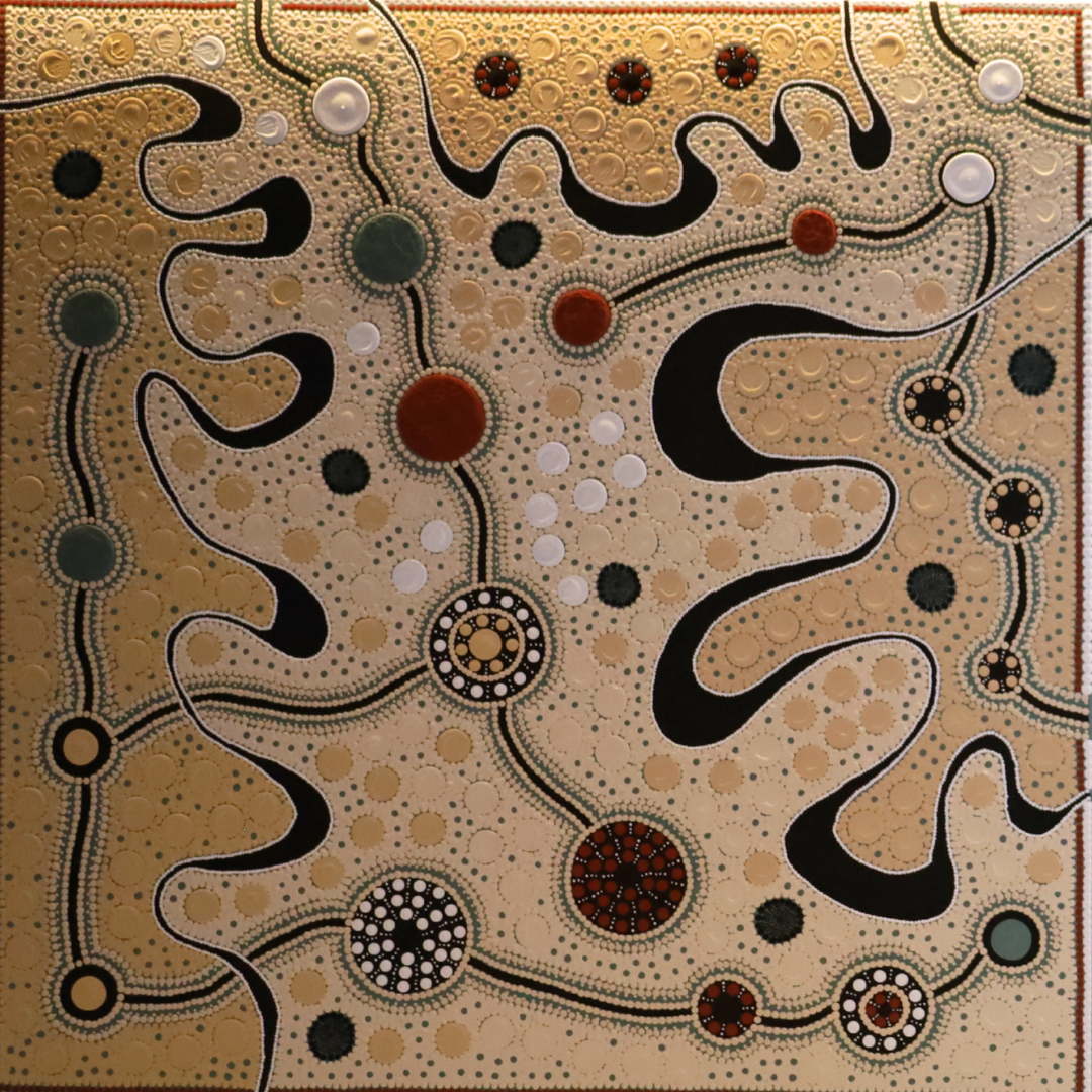 Journey Tracks to Sacred Water Sites, Meeting Places (Diptych), 2025