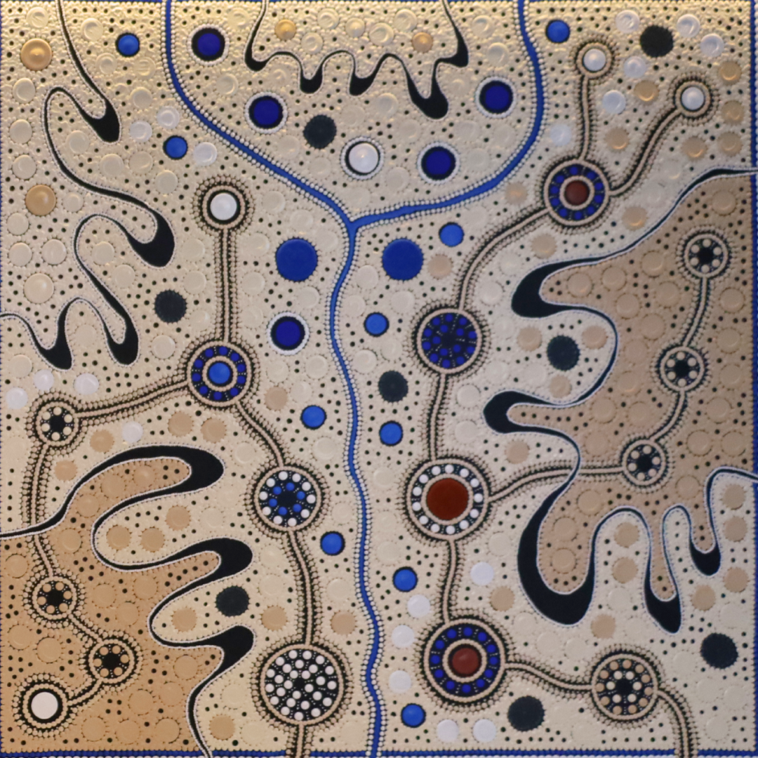 Journey Tracks to Sacred Water Sites, Meeting Places (Diptych), 2025