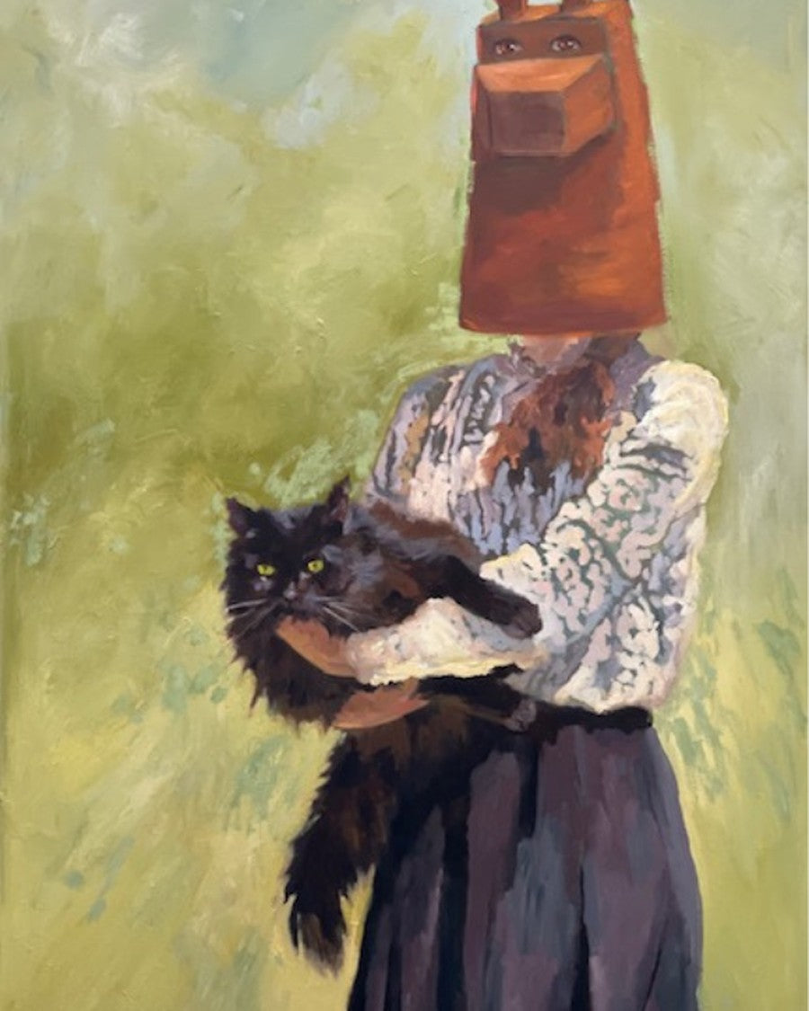 Alma with cat, 2026