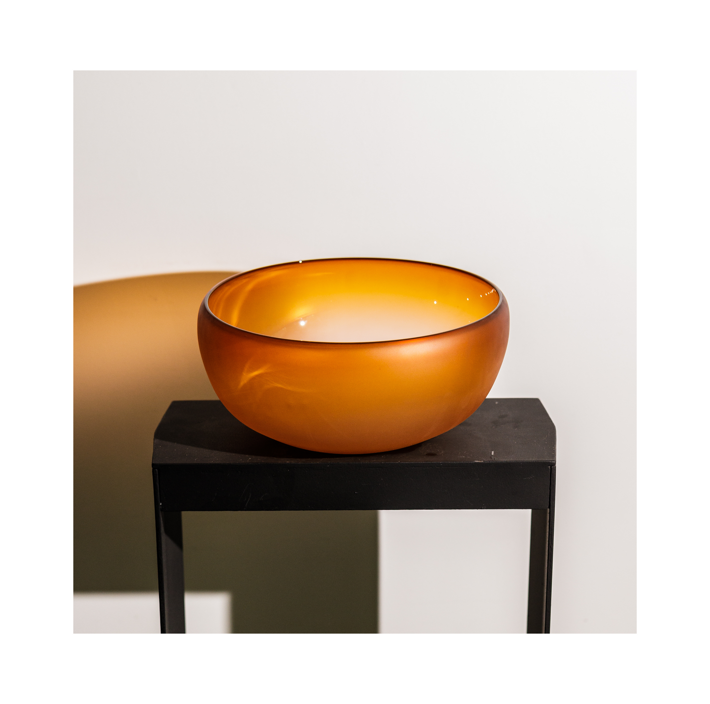 Large Frosted Orange Punch Bowl, 2023