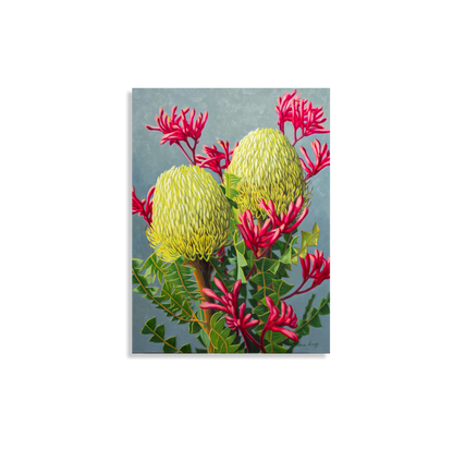 Banksias and Red Kangaroo Paw, 2024