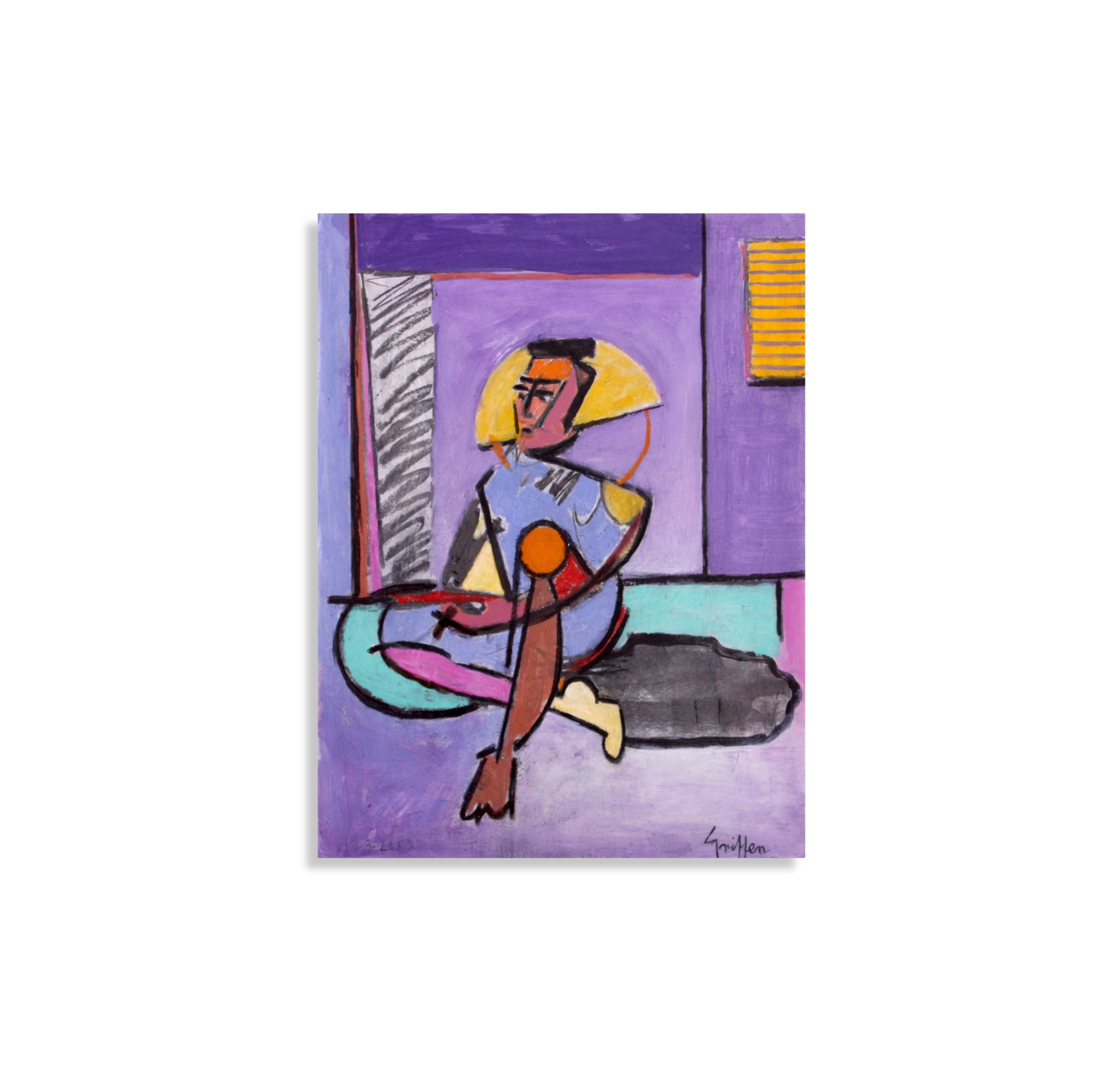 Figure in Purple Room, 2024