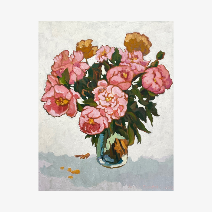 Camelias in Clouds, 2025 by Current Collection