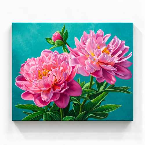 Coral Pink Peonies, 2025