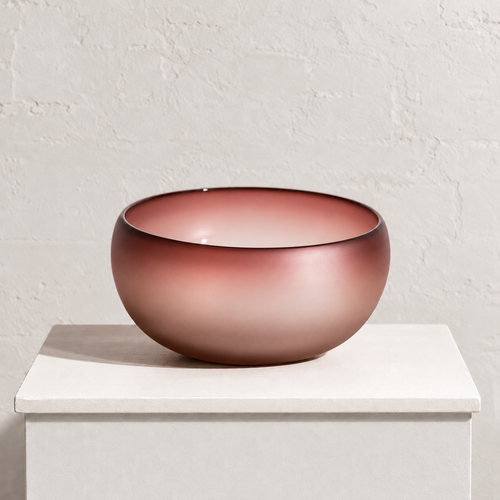 Large Frosted Brown Punch Bowl, 2023