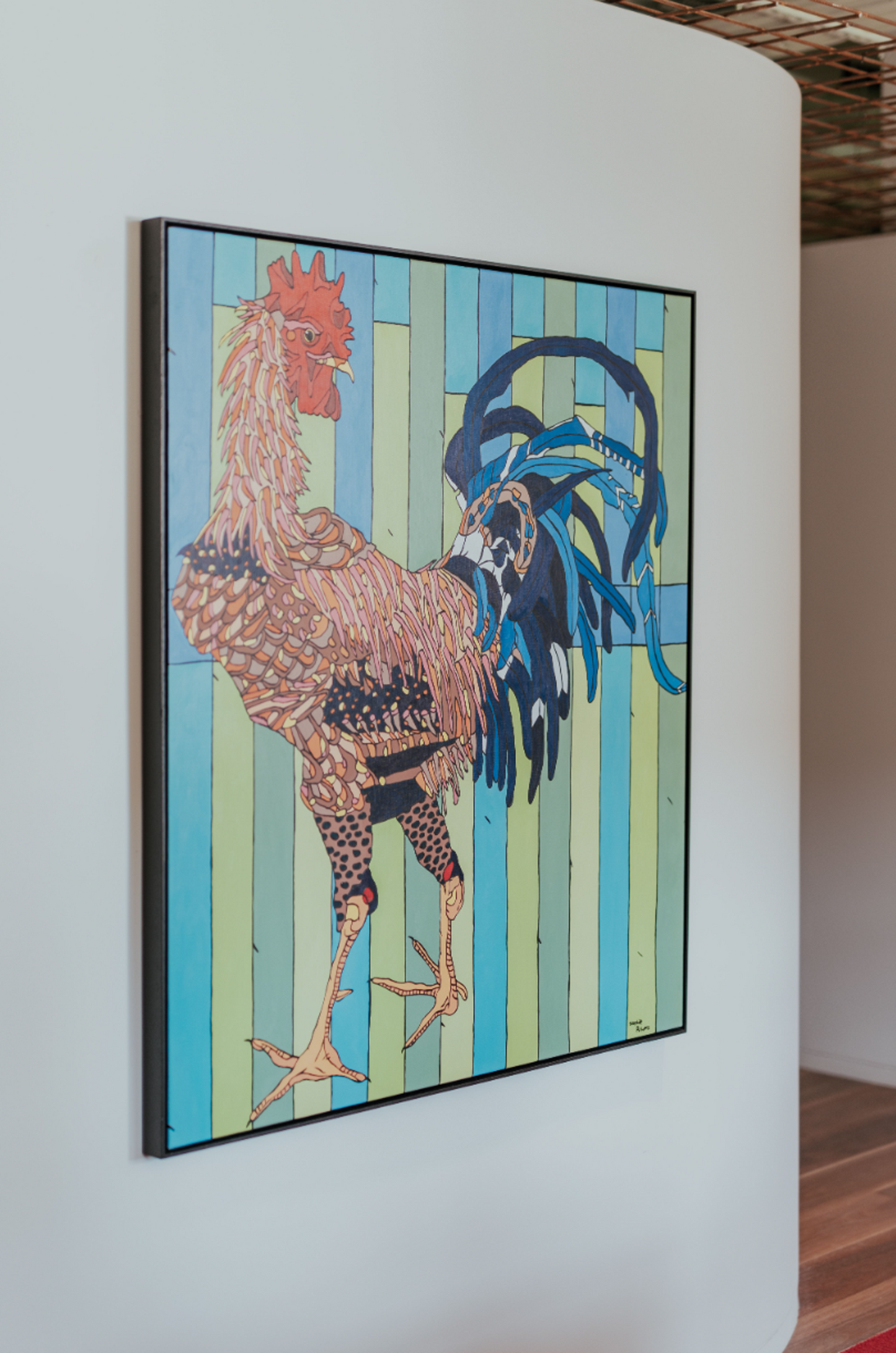 Rooster, After Ito Jakuchu, 1, 2021