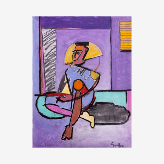 Figure in Purple Room, 2024