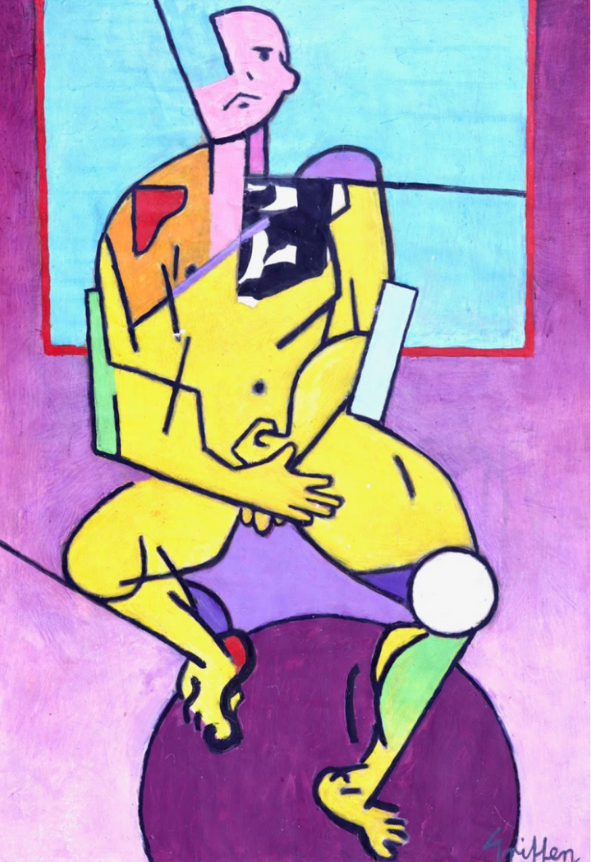 Yellow Man Seated, 2024 — alternate view