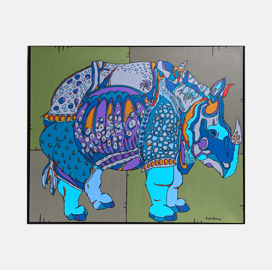 Rhinoceros, after Dürer, 2022