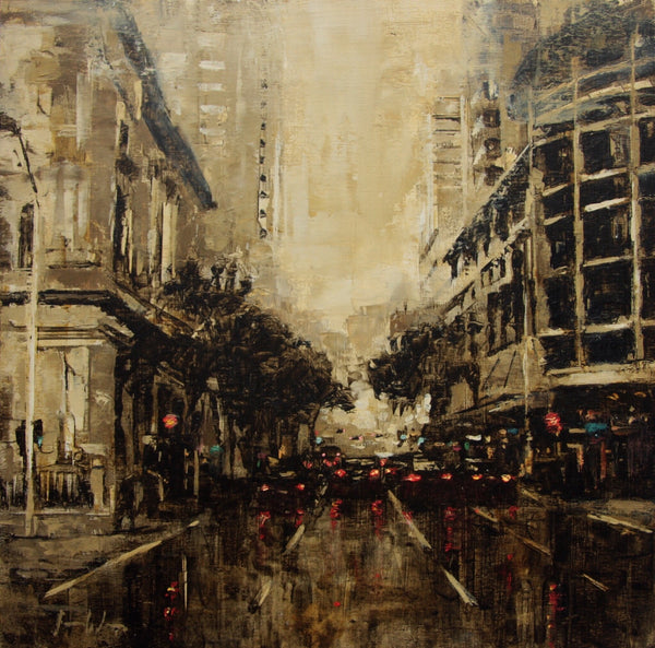 Creek and Queen in Gold, Brisbane, 2019 — alternate view