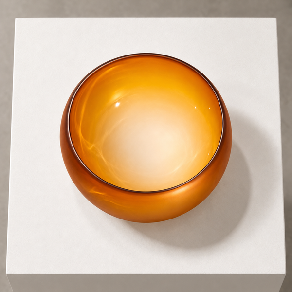 Large Frosted Orange Punch Bowl, 2023 — alternate view