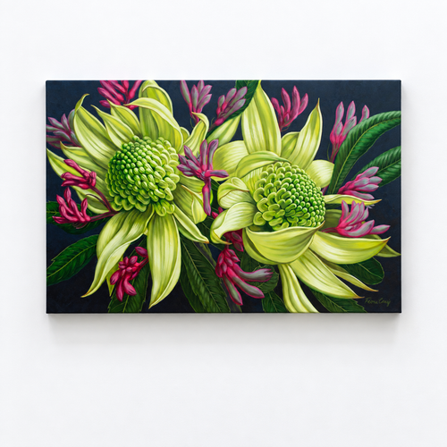 Green Waratahs and Pink Kangaroo Paws, 2025