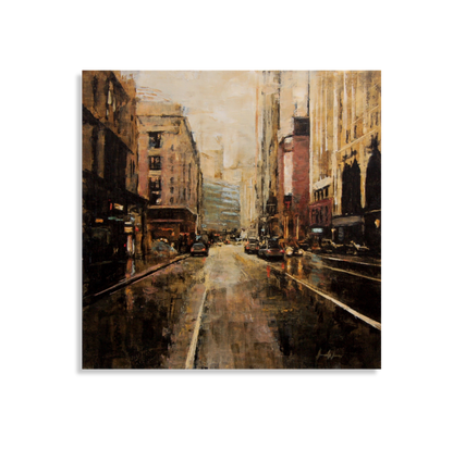 Elizabeth Street Rain in Gold, 2024