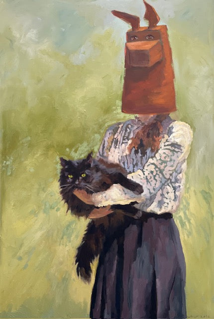 Alma with cat, 2026