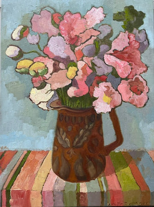 Pink and Yellow Poppies, 2026