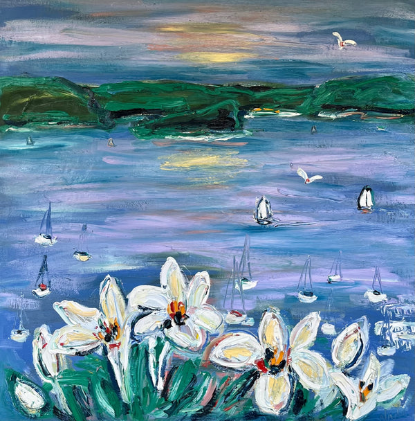Lilies Over Pittwater, 2022 — alternate view