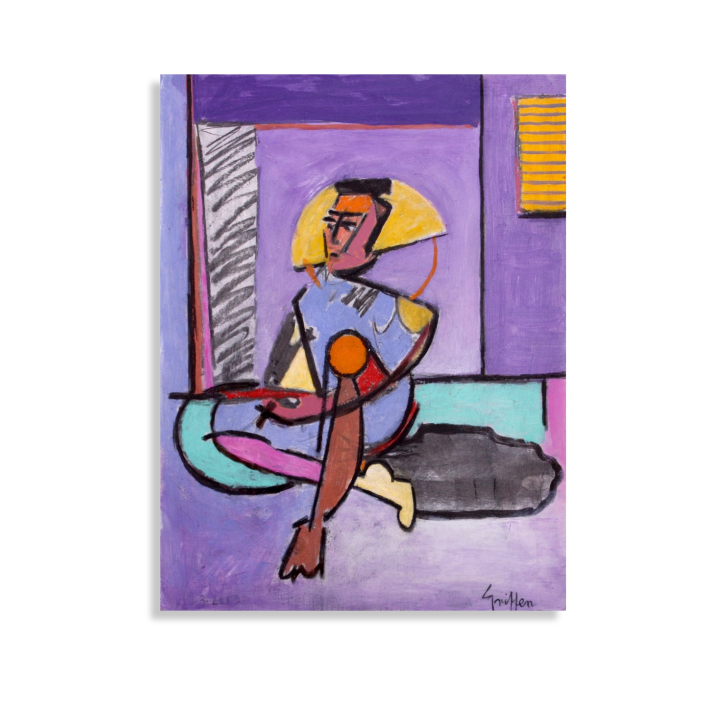 Figure in Purple Room, 2024