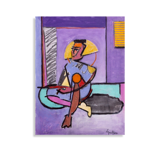 Figure in Purple Room, 2024