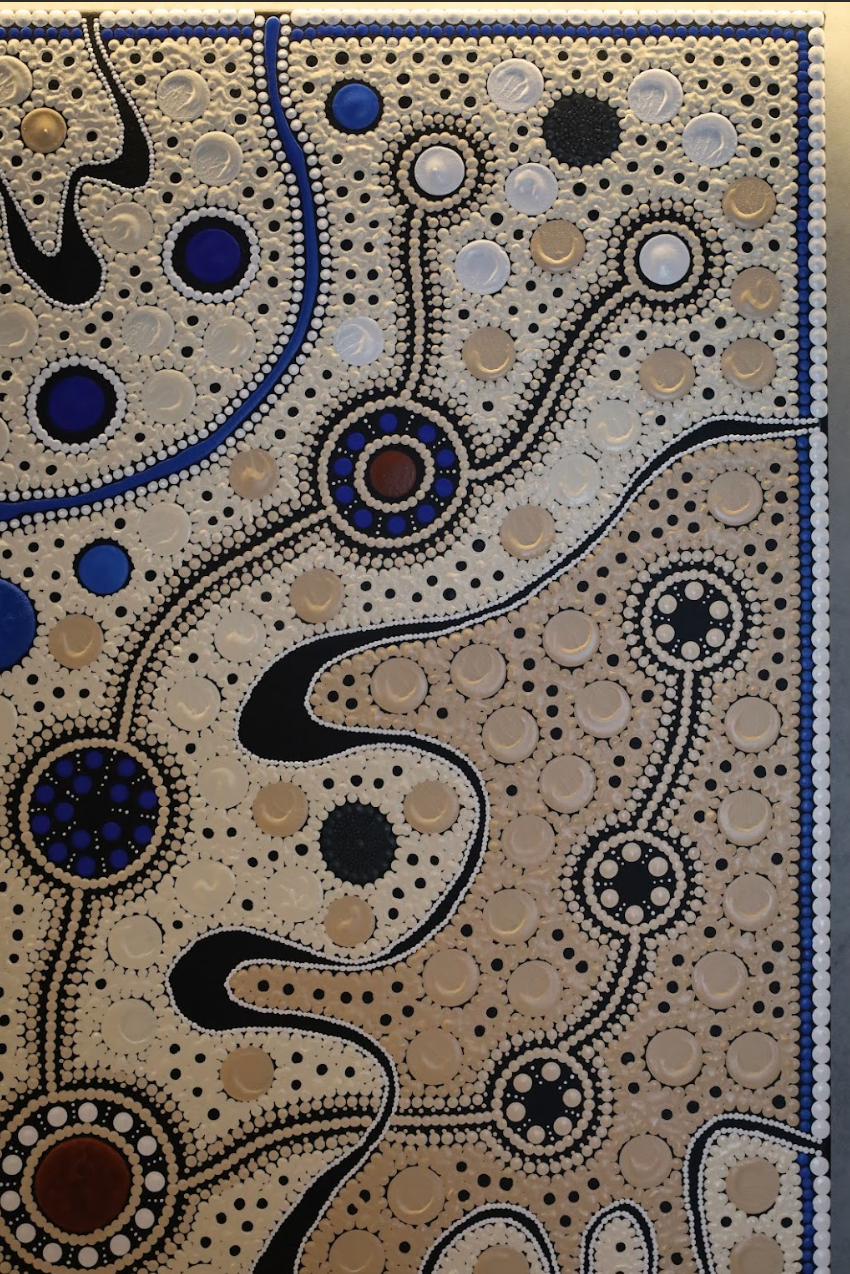 Journey Tracks to Sacred Water Sites, Meeting Places (Diptych), 2025