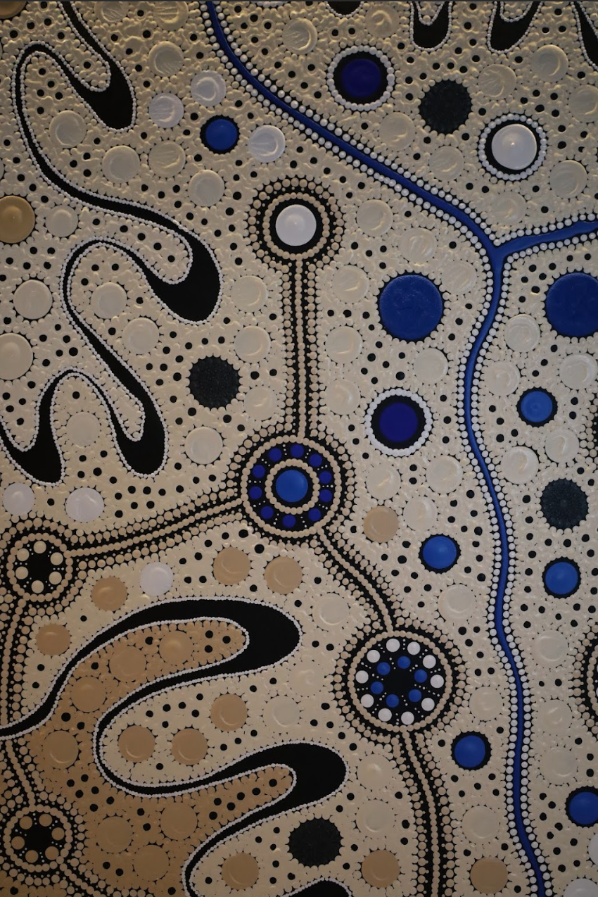 Journey Tracks to Sacred Water Sites, Meeting Places (Diptych), 2025