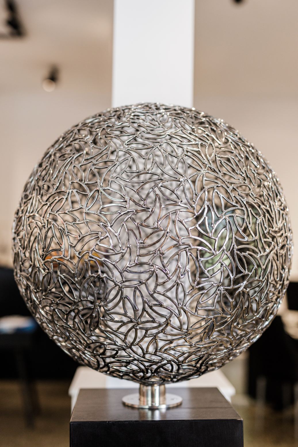 Stainless steel sphere, 2017