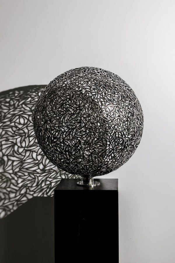 Stainless steel sphere, 2017 — alternate view