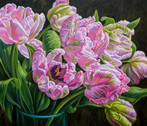 Tulipomania Pale Pink Parrots — alternate view